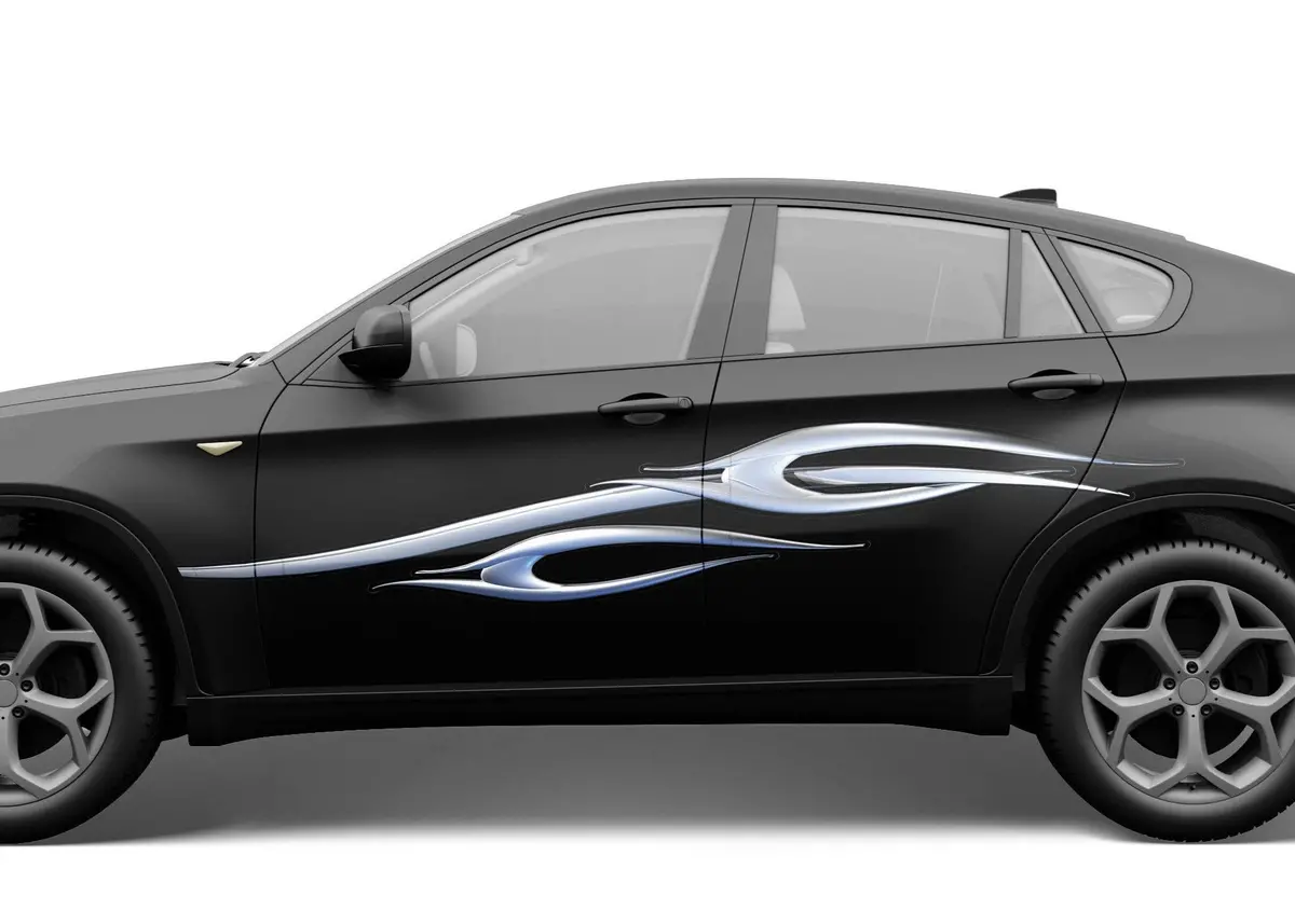 Chrome Spear Vinyl Decals For Sides Of Car, Truck And Suv's 3