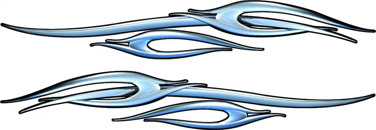 Chrome Spear Vinyl Decals For Sides Of Car, Truck And Suv's 5