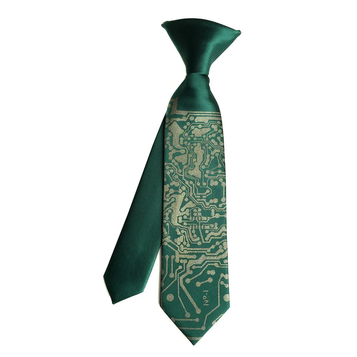 Circuit Board Kids Tie. Boys Clip-On Necktie 1