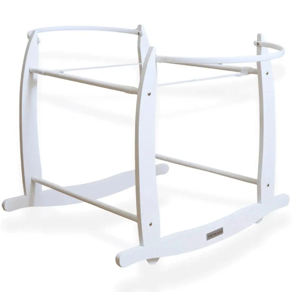 Clair De Lune Deluxe Rocking Moses Stand White 1