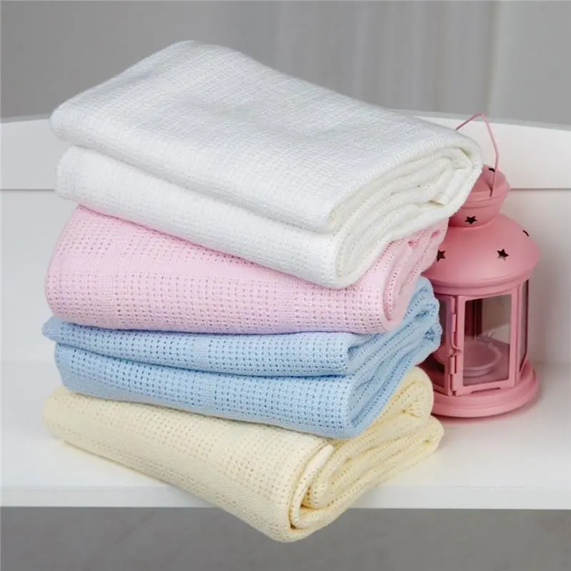 Clair De Lune Cellular Pram Blanket Pink 1