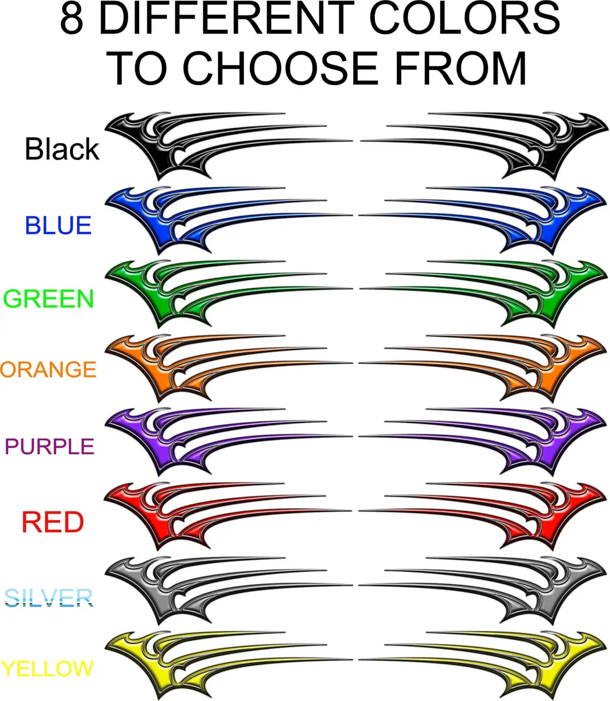 Claw Decals Kit – Set Of 4 For Cars & Trucks 4