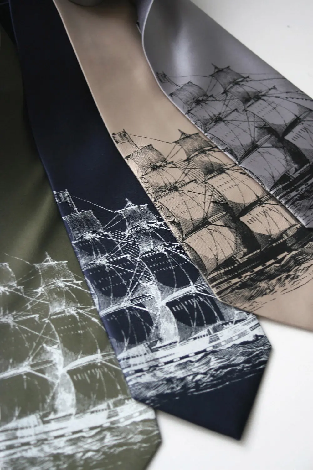 Clipper Ship Silk Necktie 1