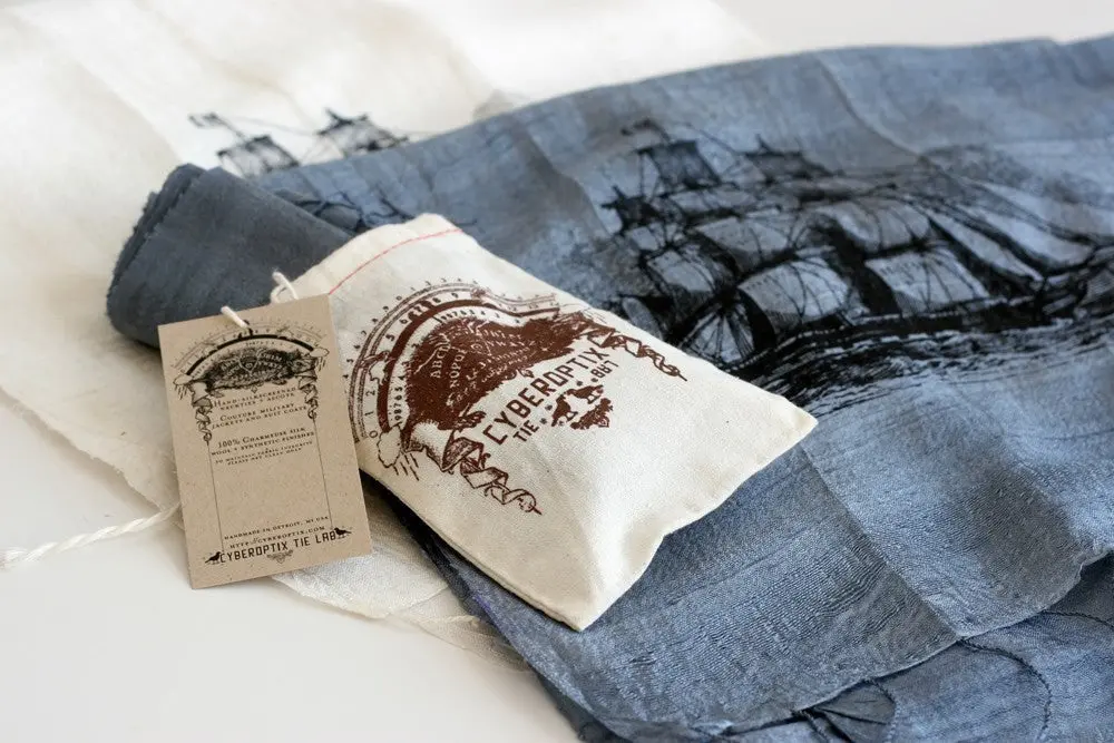 Clipper Ship Silk Scarf 1