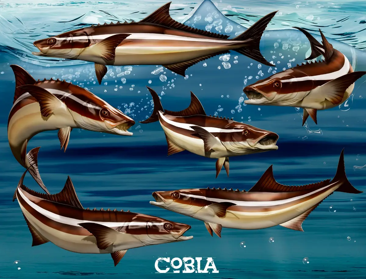 Cobia Fish Vinyl Decal – Realistic Side-View Graphics 4