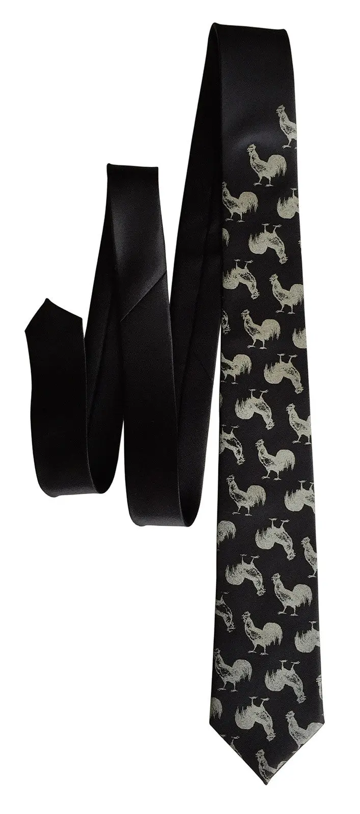 Cock Necktie. Rooster Printed Tie 5