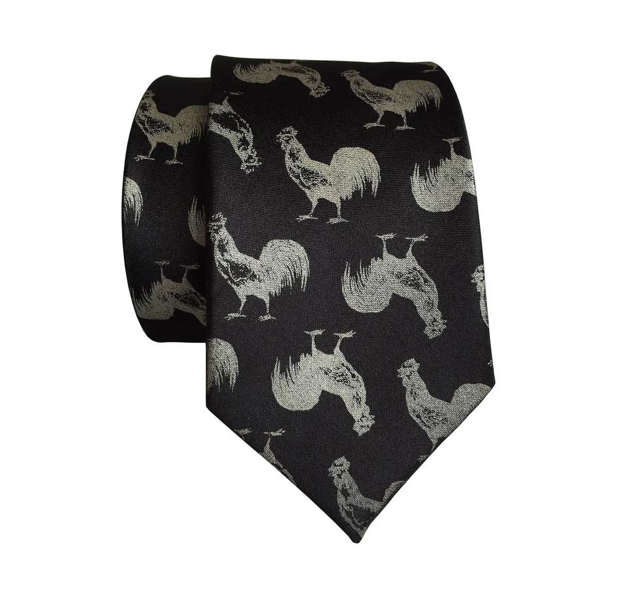 Cock Necktie. Rooster Printed Tie 5