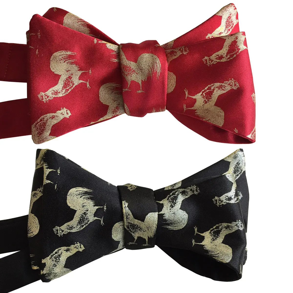 Cock Bow Tie. Rooster Print Bowtie 1