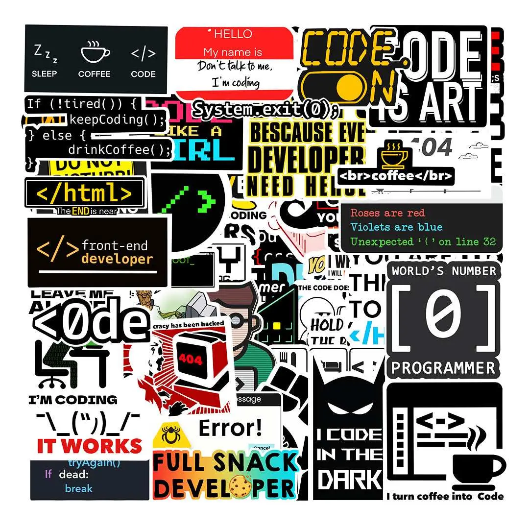 Coder Sticker Packs [50 Sticker] 1
