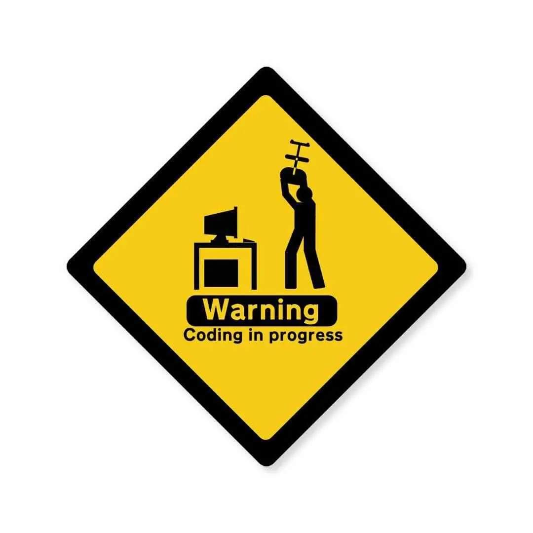 Coding In Progress Sticker 1