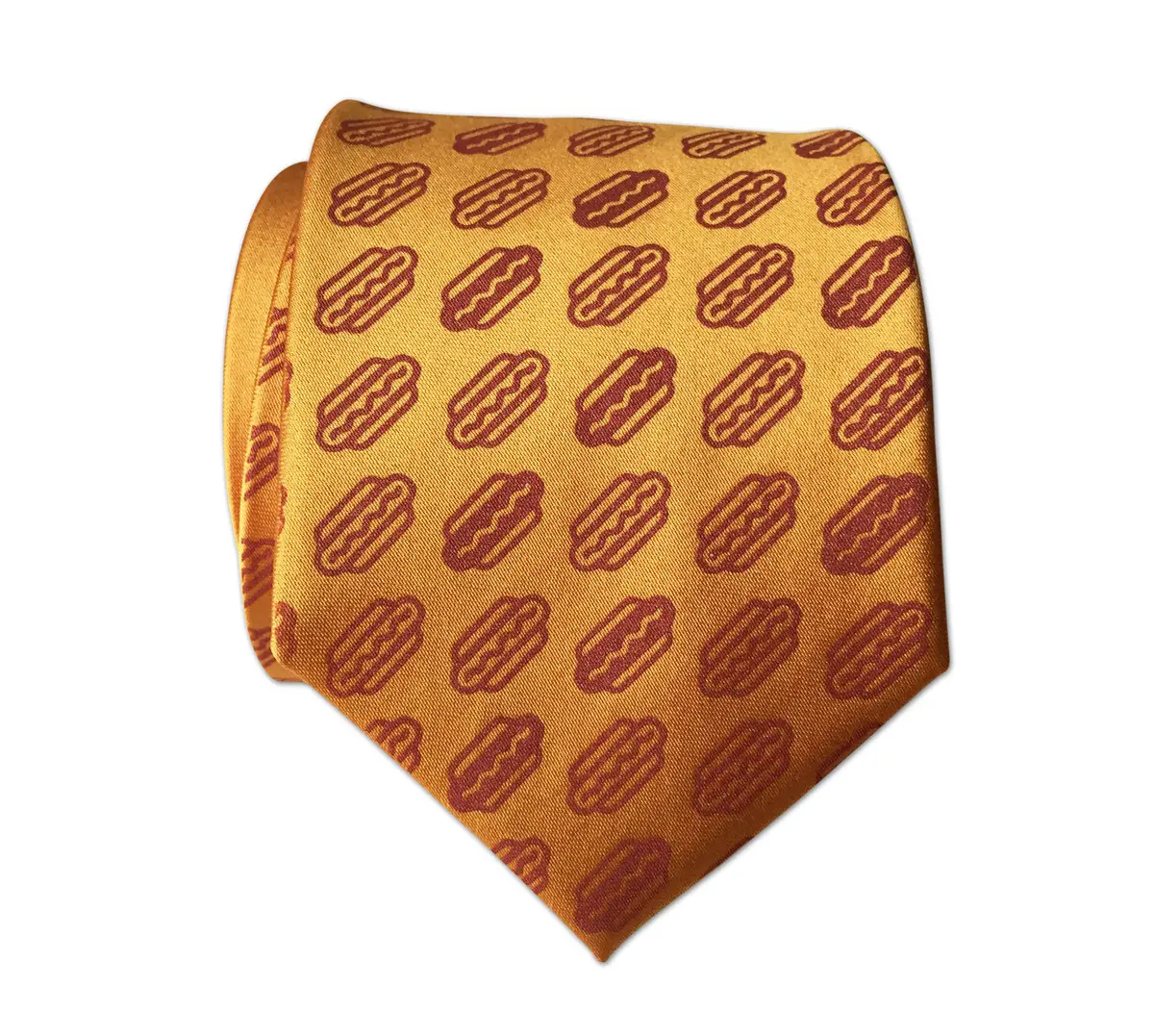 Coney Dog Necktie. Wieners! Hotdog Party Printed Tie 8