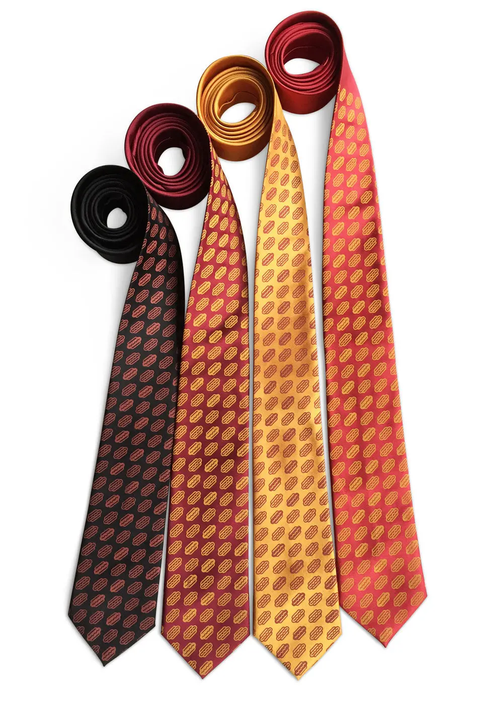 Coney Dog Necktie. Wieners! Hotdog Party Printed Tie 2