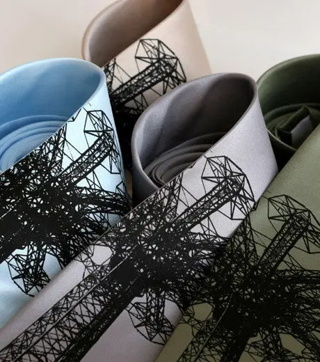 Coney Island Parachute Jump Necktie 2