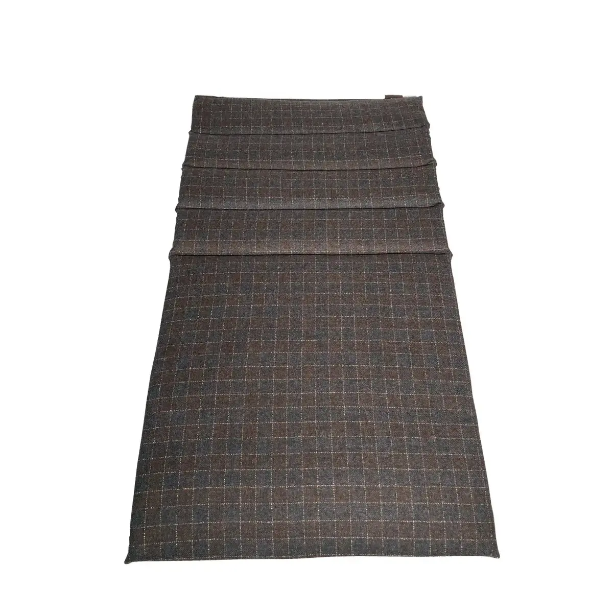 Tappetino Copri Divano Quadro Grigio E Marrone 2