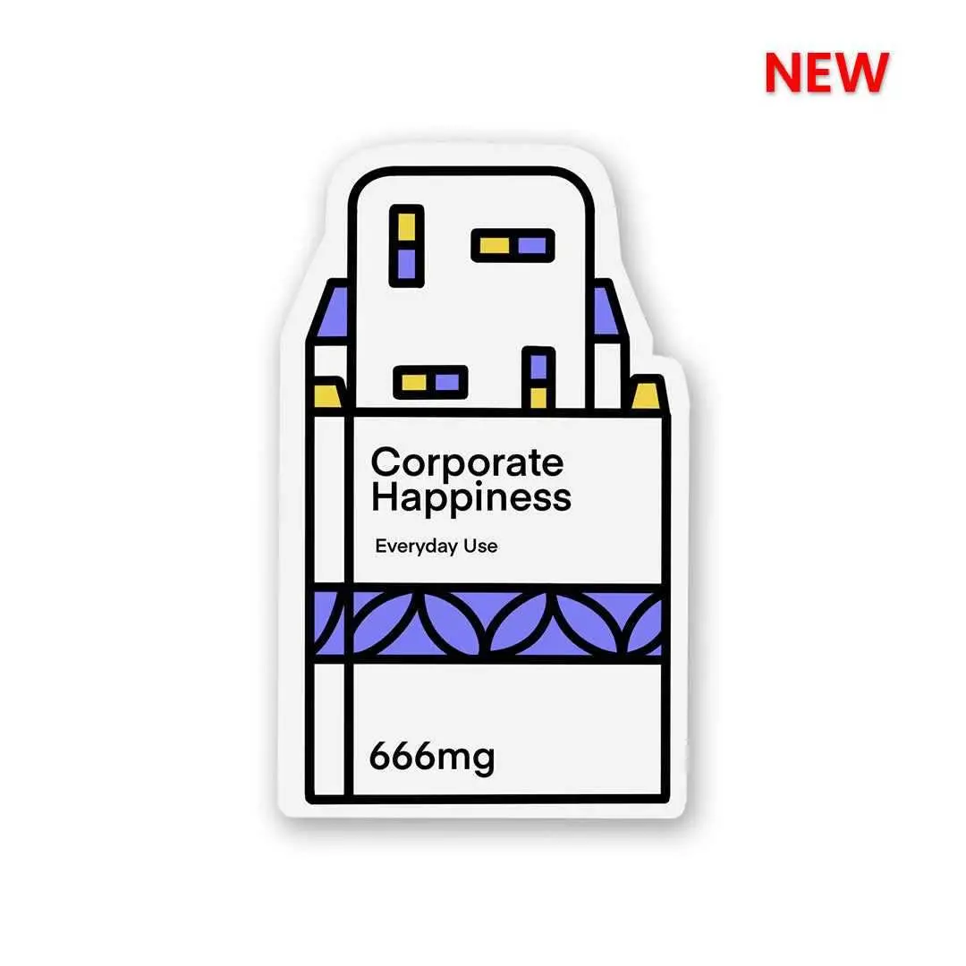 Corporate Happiness Sticker 1