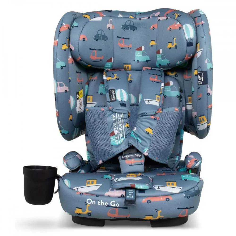 Cosatto On The Go I-Size Travel Car Seat Itchy Feet Sky 1