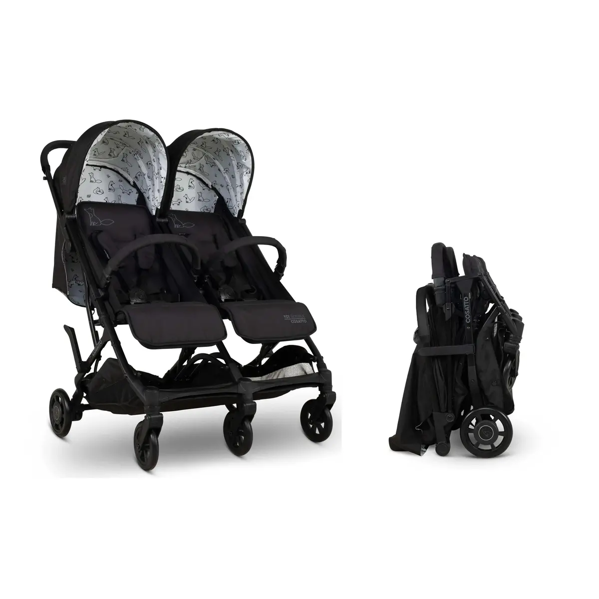 Cosatto Yo! Double Stroller - Foxed 1