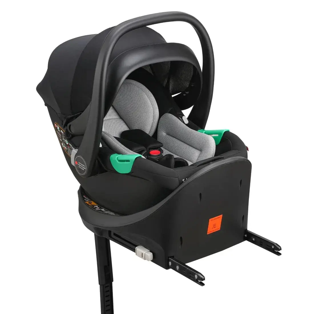 Cozy N Safe Snowdon I-Size 40-85Cm Carrier & Base - Black/Grey 1