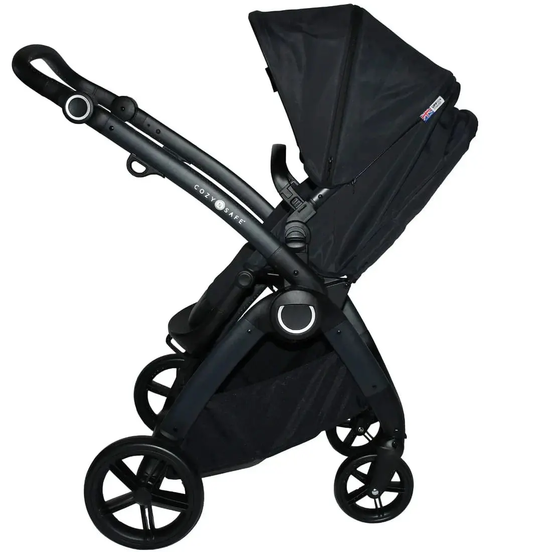 Cozy N Safe Champion Pram (Birth-15Kg) - Black 2