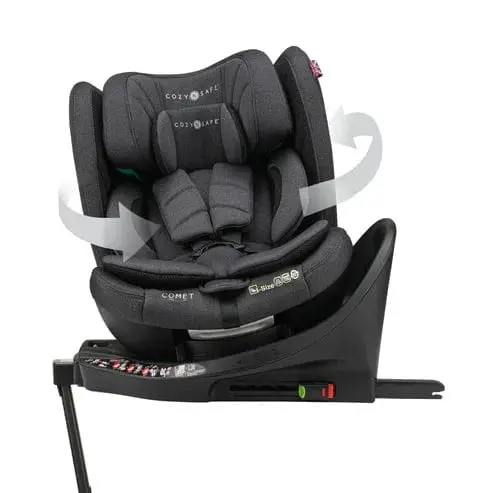 Cozy N Safe Comet I-Size 360° Rotation Car Seat- Graphite 1
