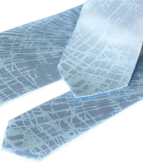 Shattered Glass Necktie. Broken Windshield Tie 1