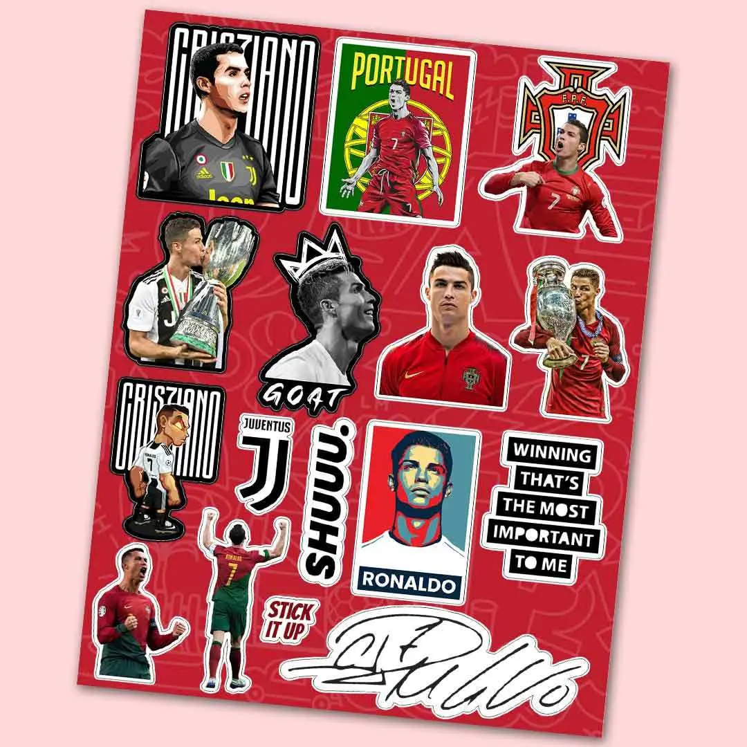 Cristiano Ronaldo Mini Sticker Sheet 1
