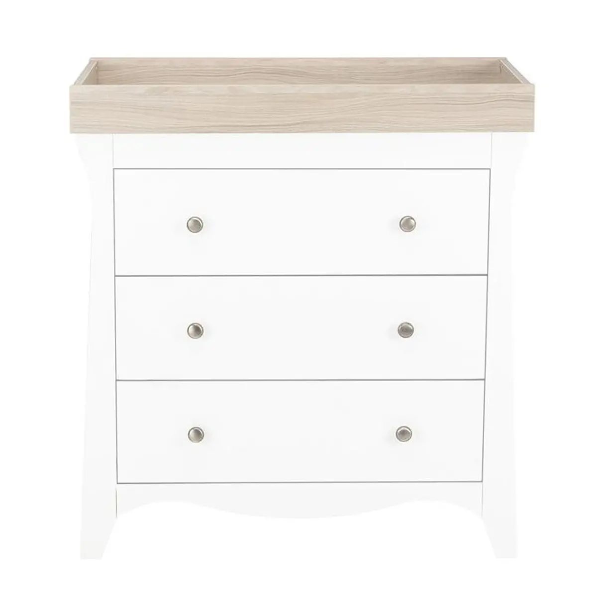 Cuddleco Clara 3 Piece Nursery Furniture Set - White/Ash 4