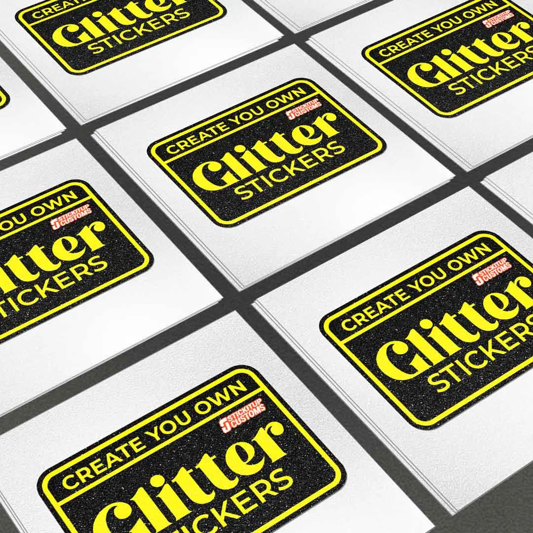 Custom Glitter Sticker 1