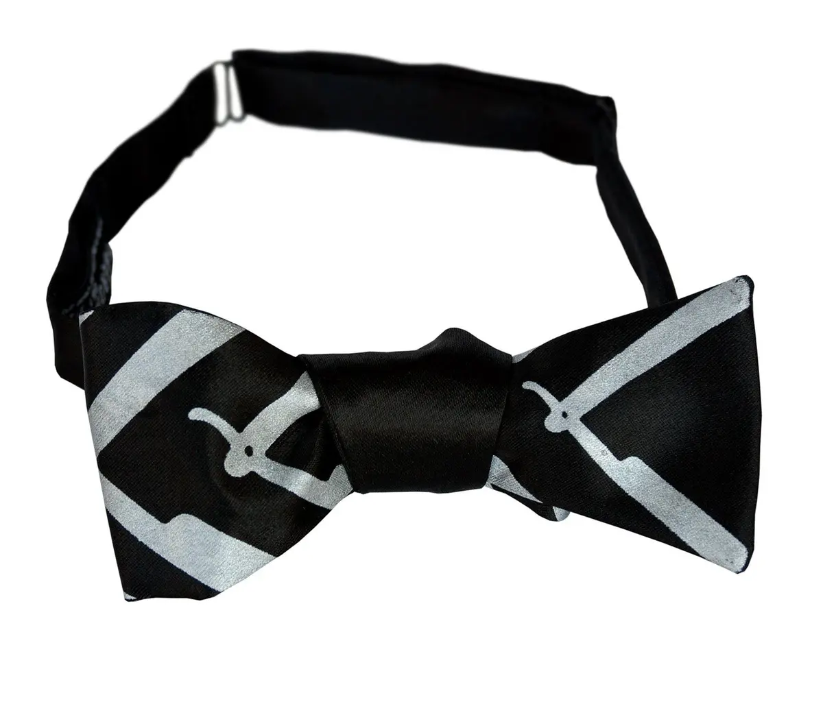 Straight Razor Print Bow Tie, Cut Throat 1