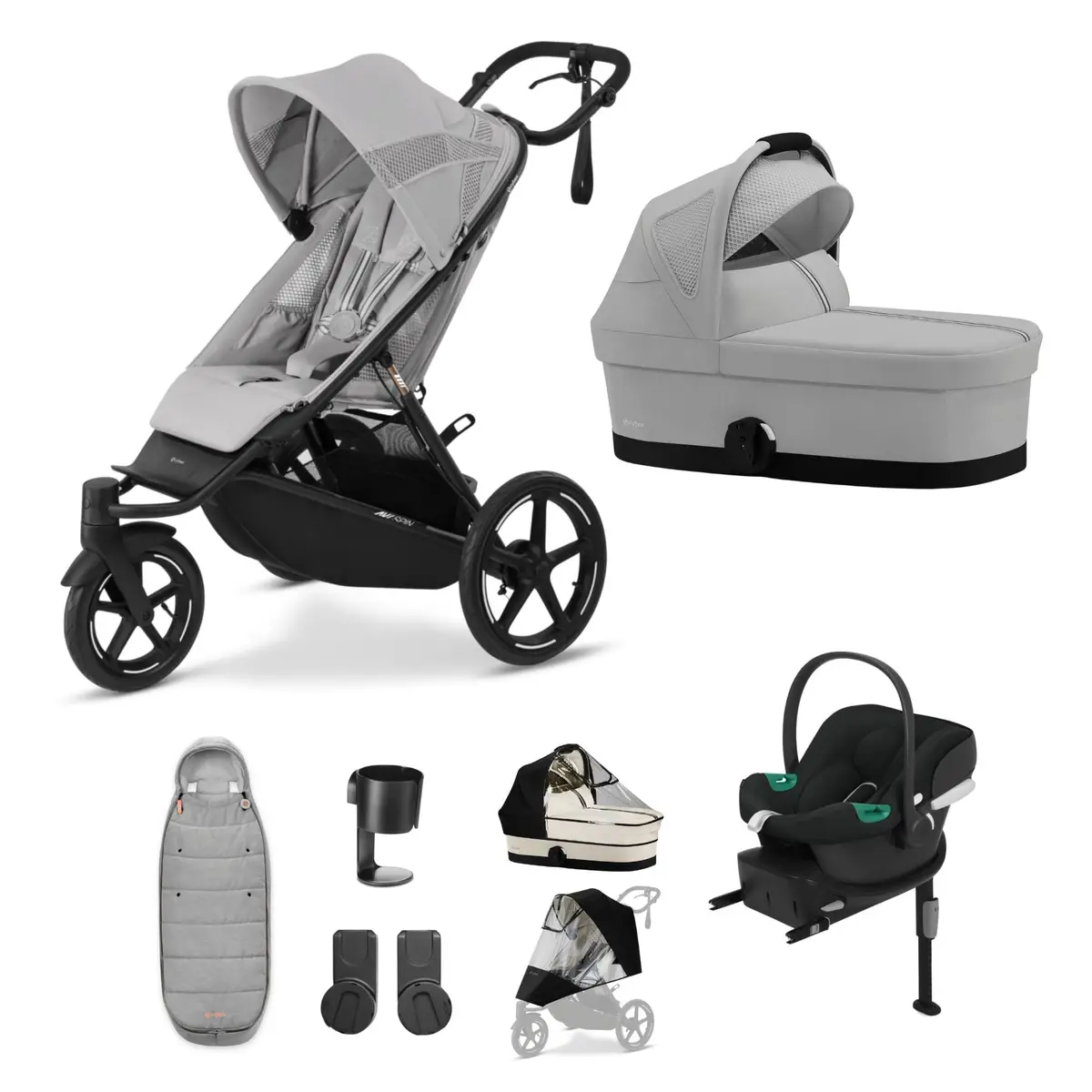 Cybex Avi Spin Comfort Kit - Fog Grey 1