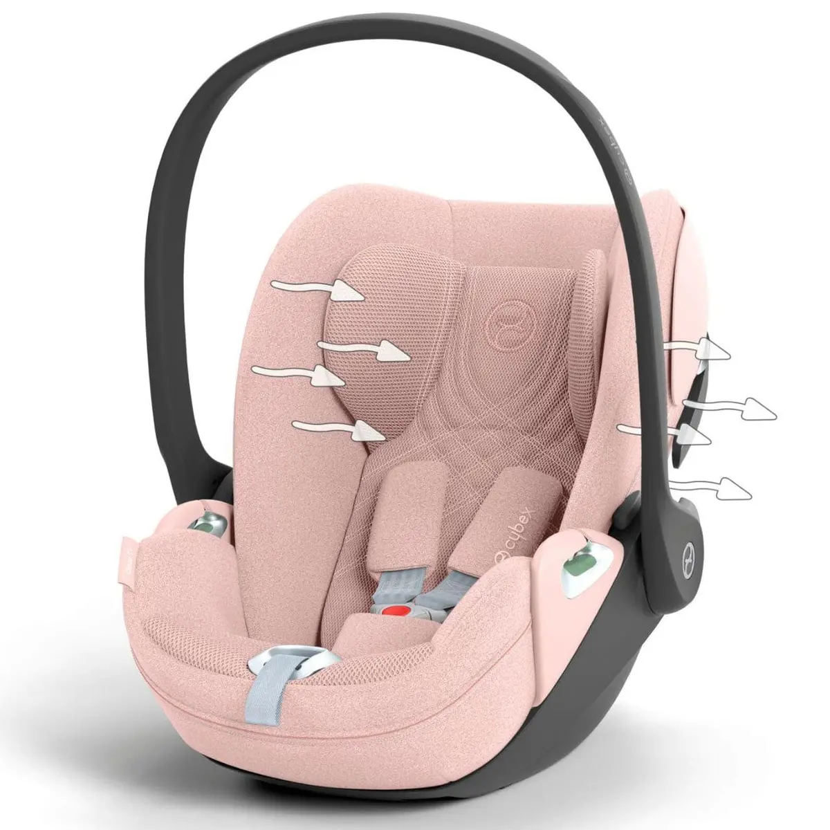 Cybex Cloud T Plus I-Size Car Seat - Peach Pink 2