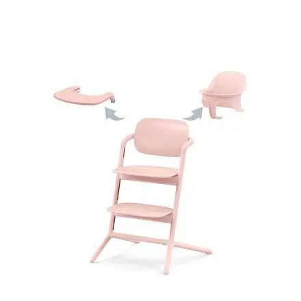 Cybex Lemo 3 - 1 High Chair In Pearl Pink 1