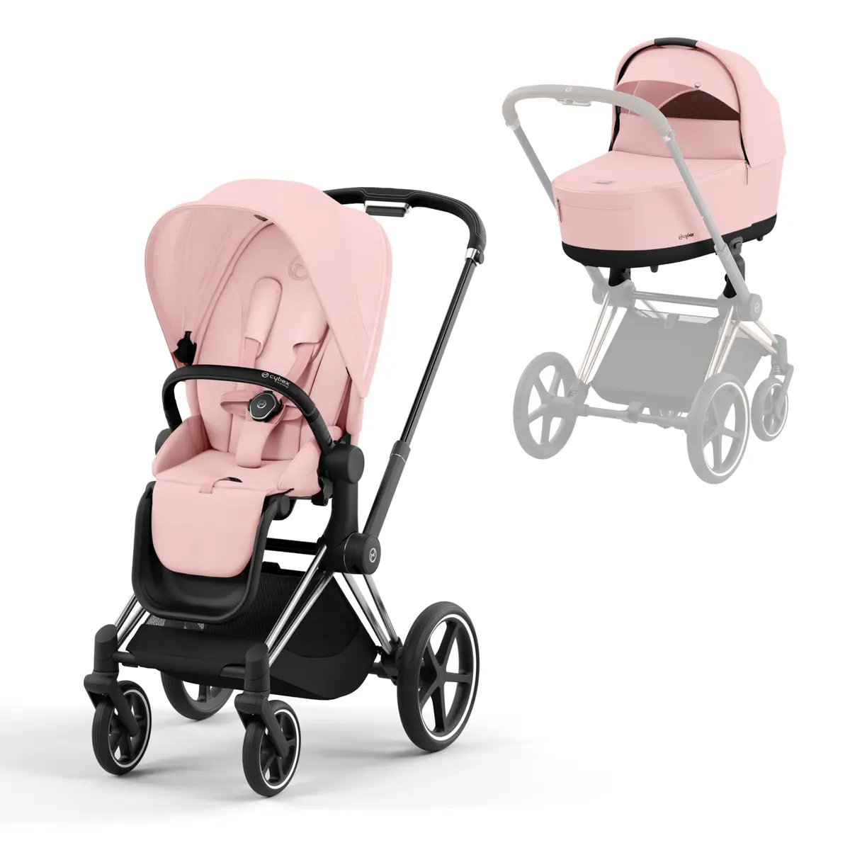 Cybex Priam & Lux Cot - Peach Pink 1