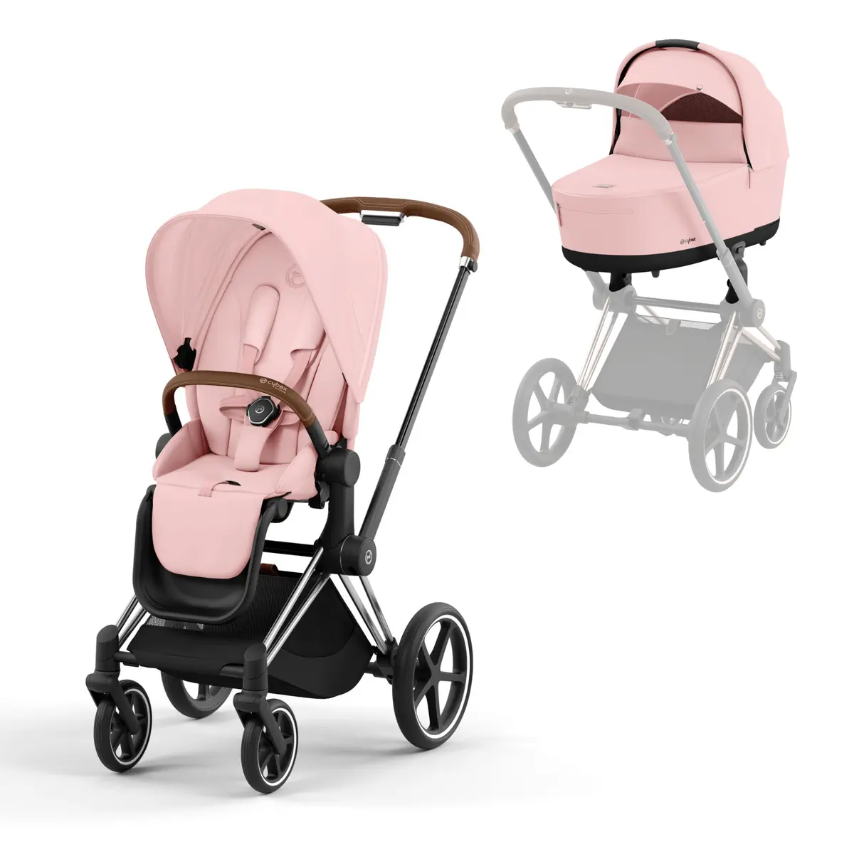 Cybex Priam & Lux Cot - Peach Pink 2
