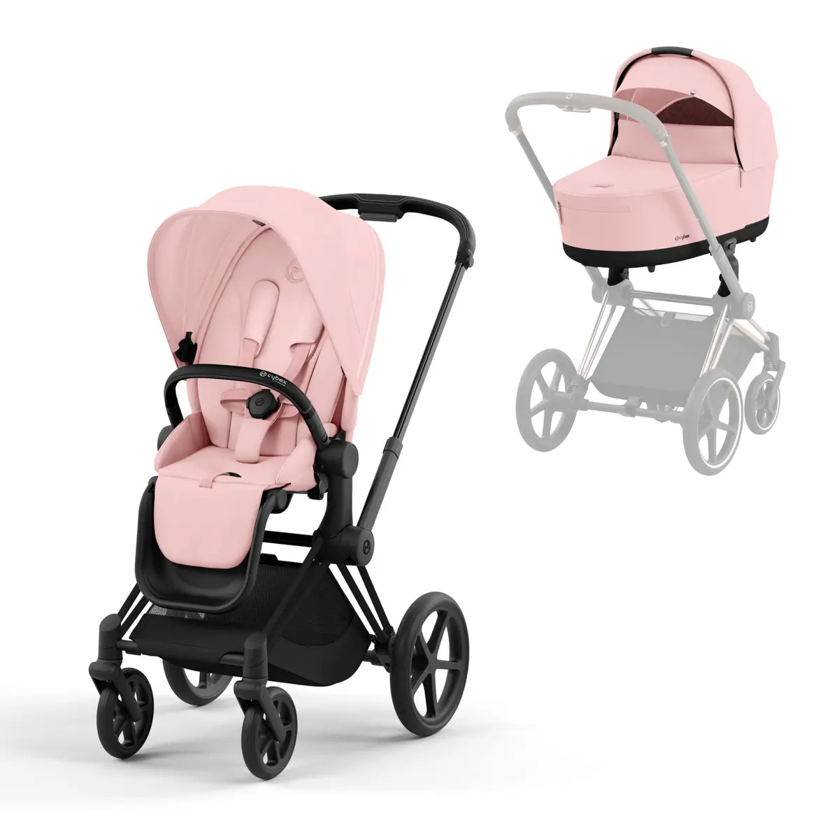 Cybex Priam & Lux Cot - Peach Pink 3