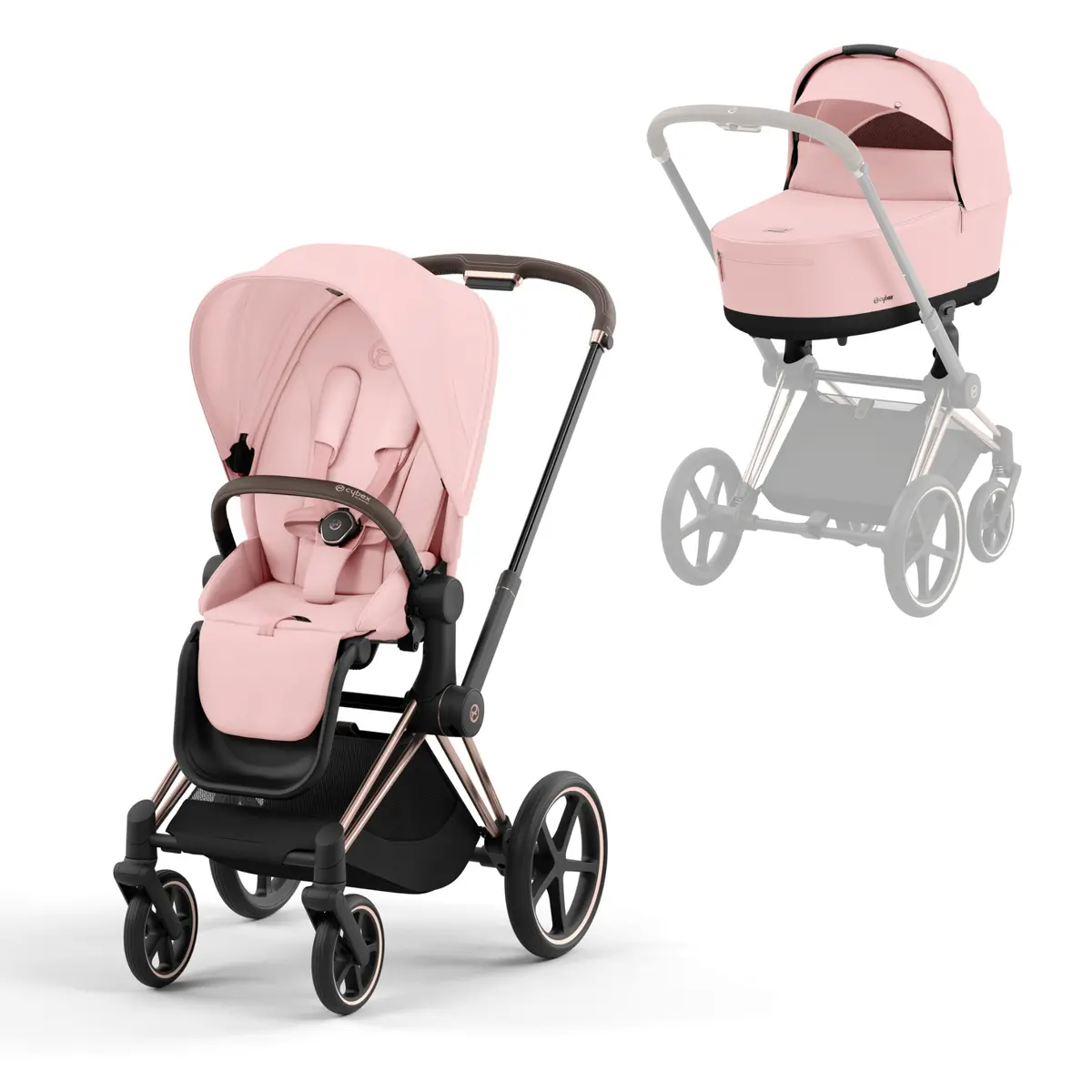 Cybex Priam & Lux Cot - Peach Pink 4