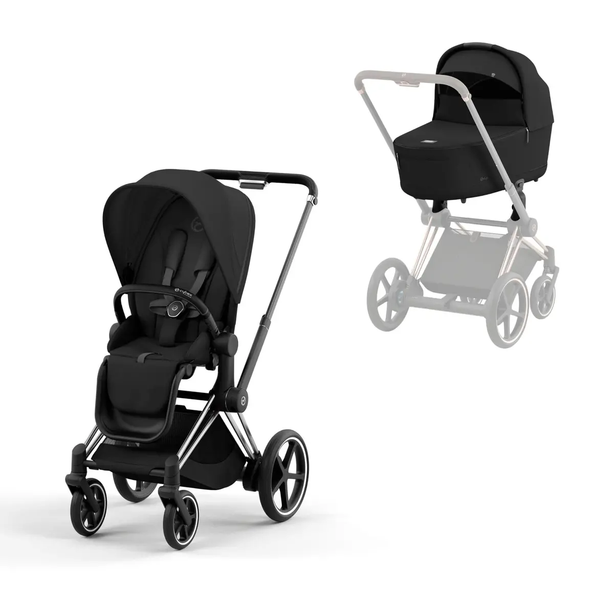 Cybex E-Priam Pram - Sepia Black 1