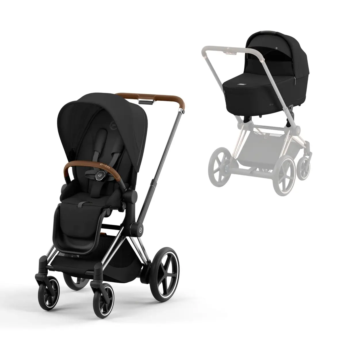 Cybex E-Priam Pram - Sepia Black 2