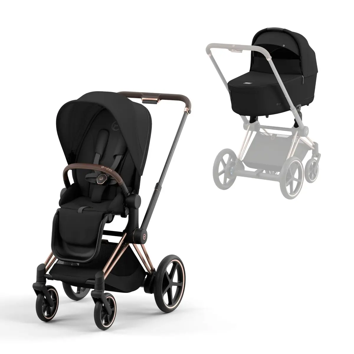 Cybex E-Priam Pram - Sepia Black 4
