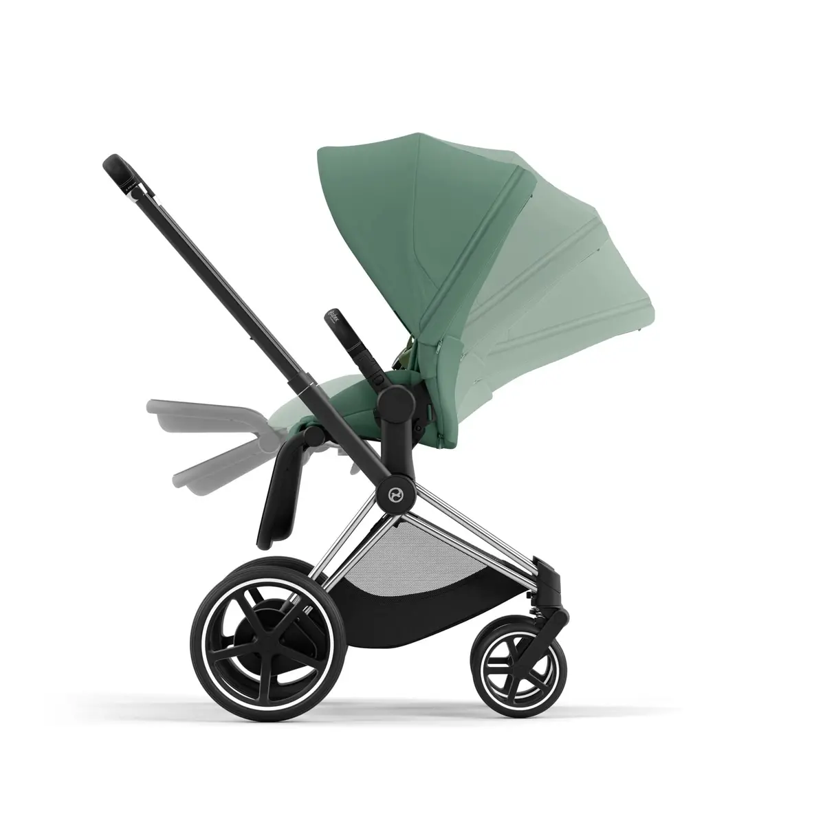 Cybex E-Priam Pram - Leaf Green 4