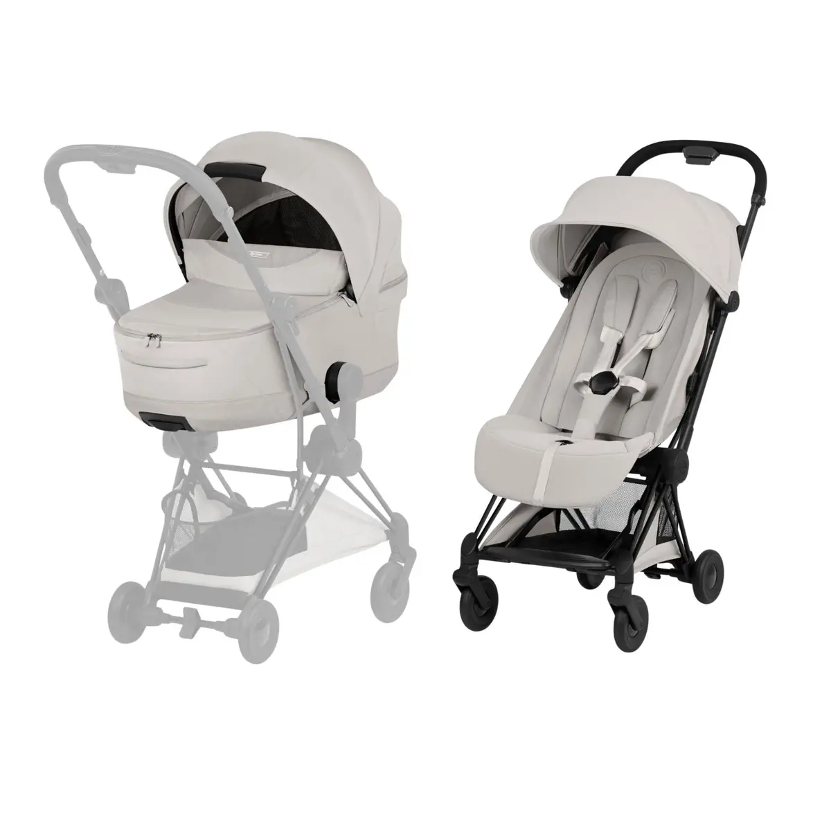 Cybex Coya Pushchair Set - Style Collection - Matt Black/City Grey 1