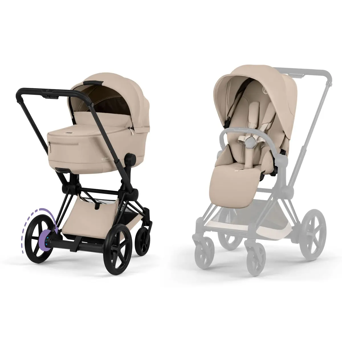 Cybex Epriam Pushchair Set - Comfort Collection - Cozy Beige 1