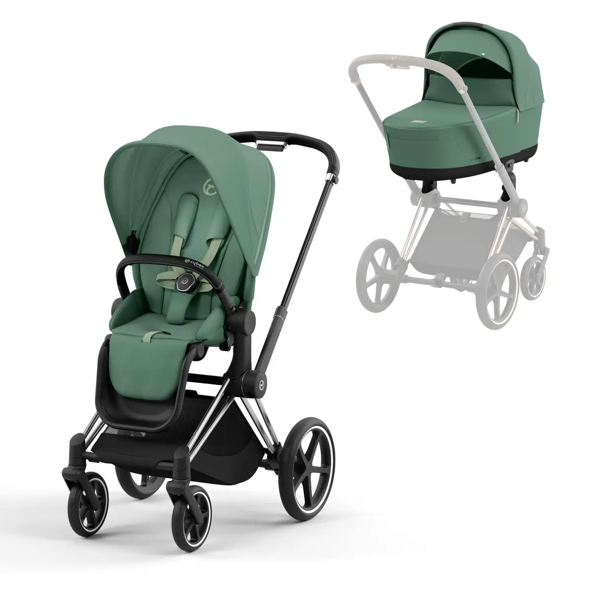 Cybex Priam & Lux Cot - Leaf Green 1