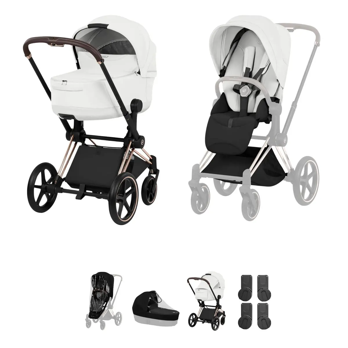 Cybex Priam Pushchair Set - Style Collection - Off White 1