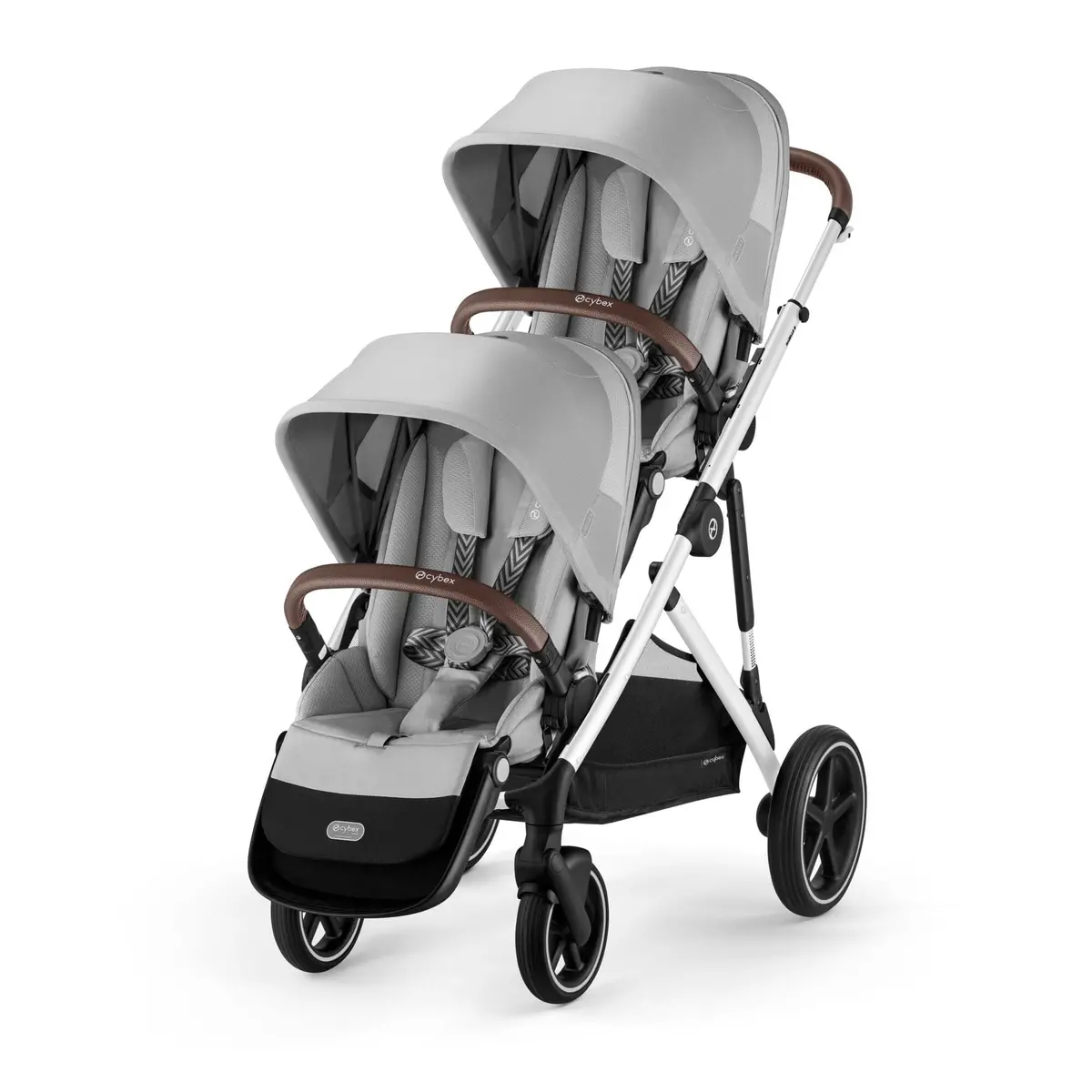 Cybex Gazelle S Twin Essential Pushchair Bundle - Stone Grey 2