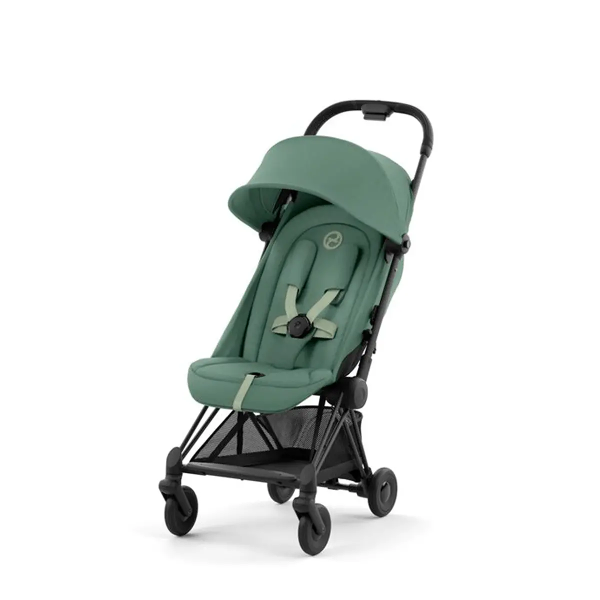 Cybex Coya - Matt Black Leaf Green 1