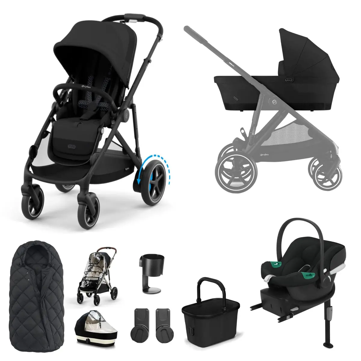 Cybex Egazelle S Comfort Kit - Moon Black 2