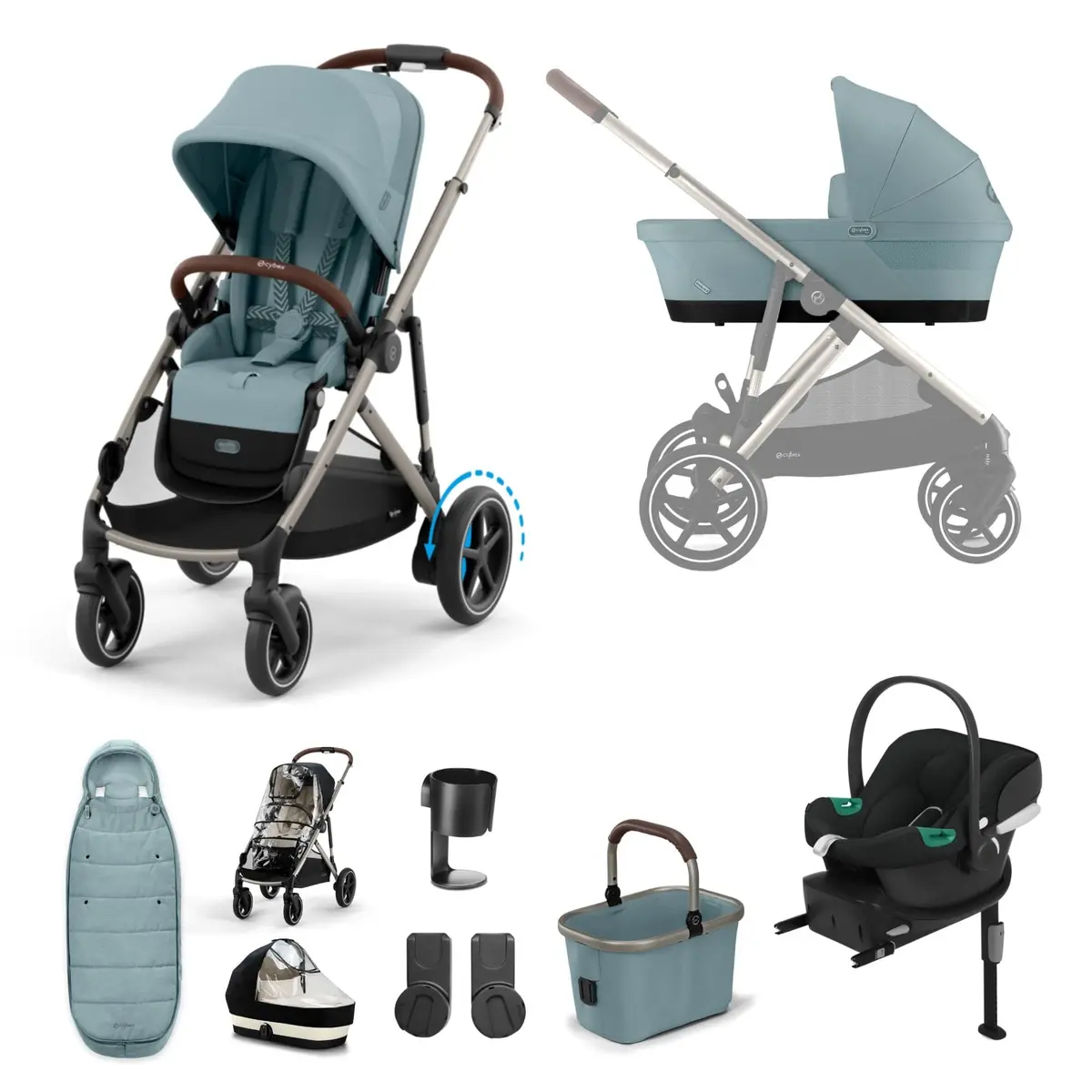 Cybex Egazelle S Comfort Kit - Stormy Blue 1