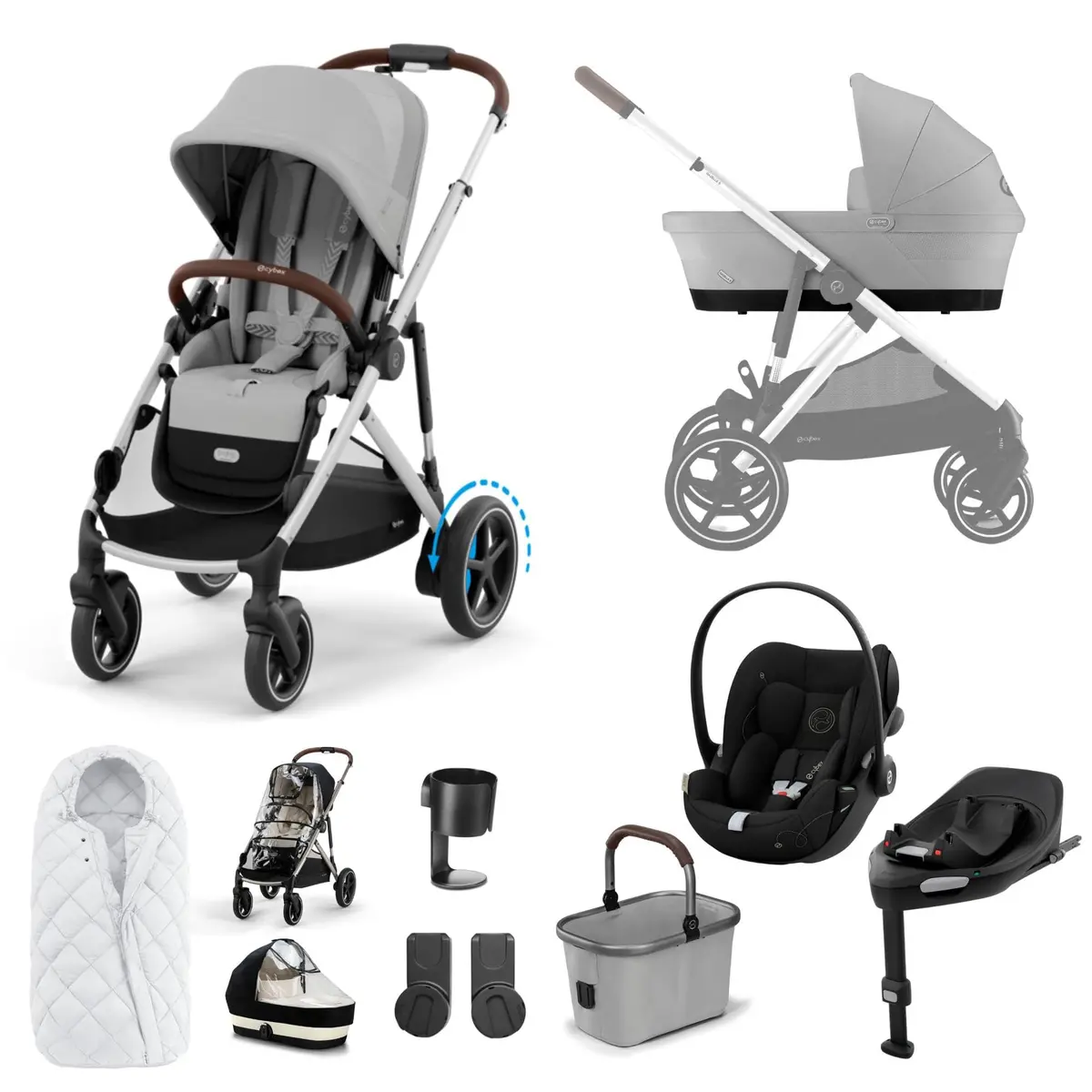 Cybex Egazelle S Luxury Kit - Stone Grey 2