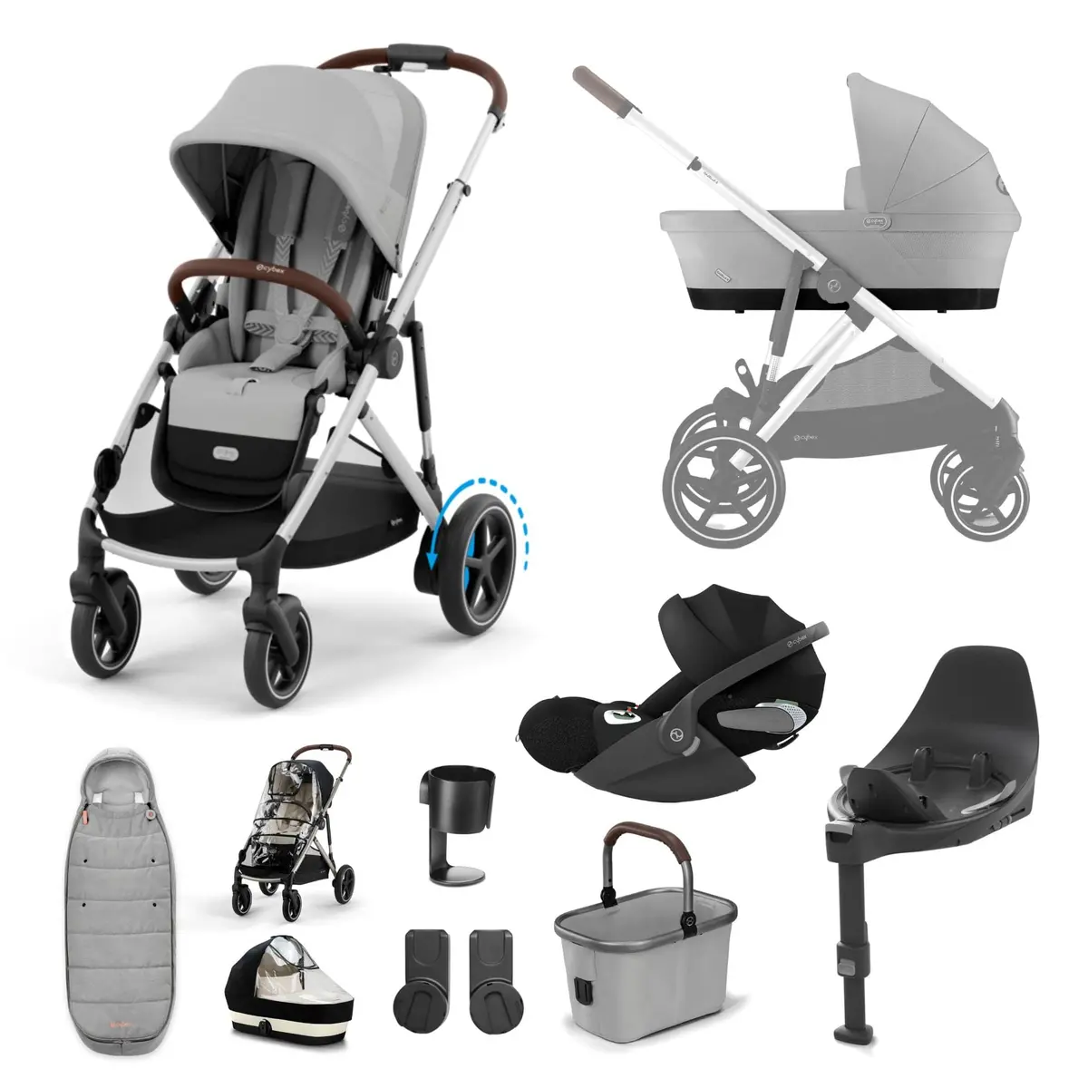 Cybex Egazelle S Luxury Kit - Stone Grey 3